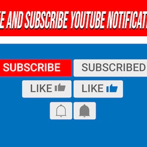 Like And Subscribe YouTube Notification