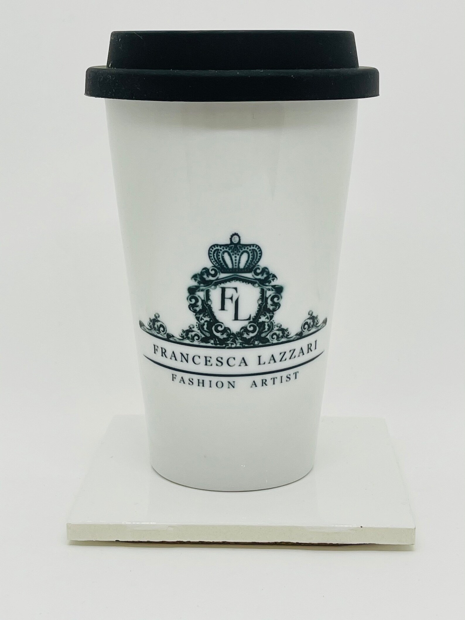 CERAMIC TRAVEL MUG with silicon lid personalized mug Etsy