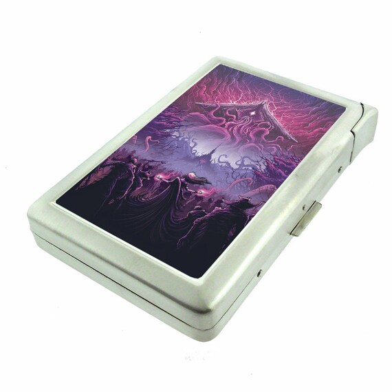 cigarette case and lighter holder Keychain Cigarette Case with Lighter Holder Metal Lock Travel Lanyard  Hiking Essentials