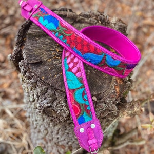 Camera handmade embroidered Mexican artisan strap shoulder strap