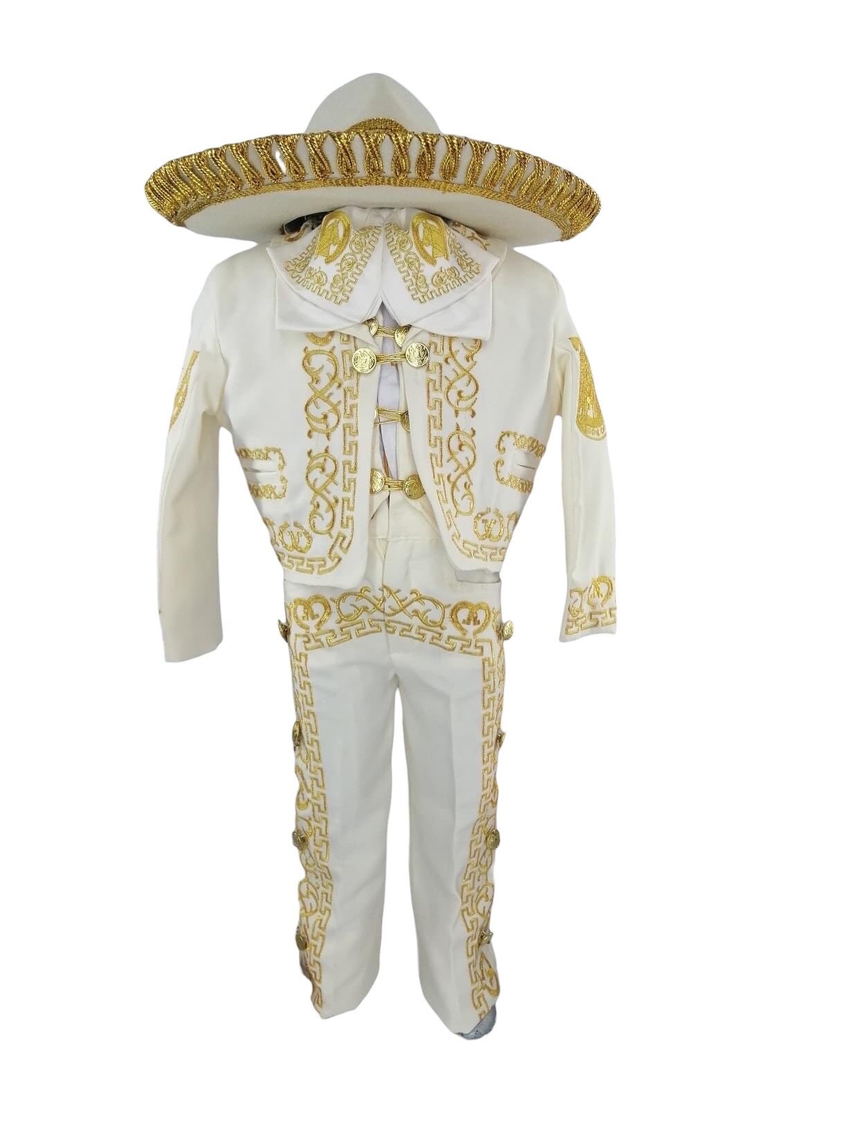 Traje de charro para niño color beige new arrivals