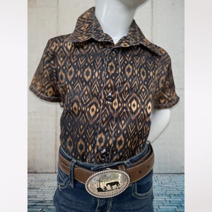 Camisa vaquero vaquero vaquero chico WESTERN chico / Made in Mexico / Camisa de vestir