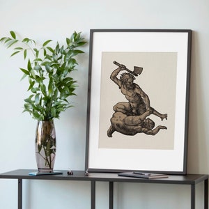 Vintage digital Print "The First Murder"