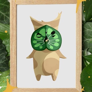 Korok Zelda breath of the wild digital art print