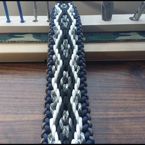 Adjustable Handmade Paracord Sling - 550 Paracord Cooler/Lunchbox Sling - Double Diamond Pattern - 2&quot; Wide - Choose Your Colors!