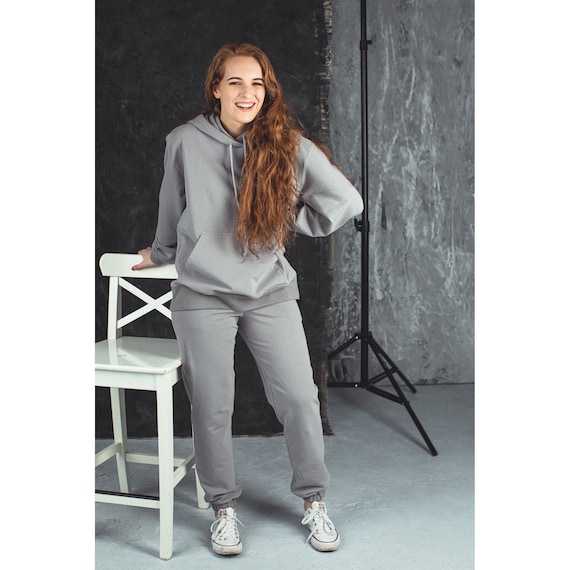 Classic Grey Tracksuit Set for Women 