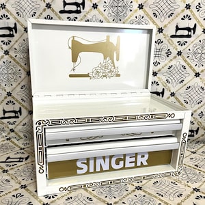 Stunning WHITE TOOLBOX included w/Gold CELTIC decals applied: Mini Kobalt 2-Drawer Toolbox. Shipping included!