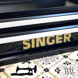 Vinyl SINGER Decal for Mini Toolbox Drawer (Toolbox NOT included)
