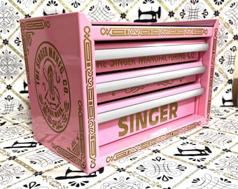 PINK  3-Drawer Kobalt Toolbox w/GOLD CELTIC Decals applied