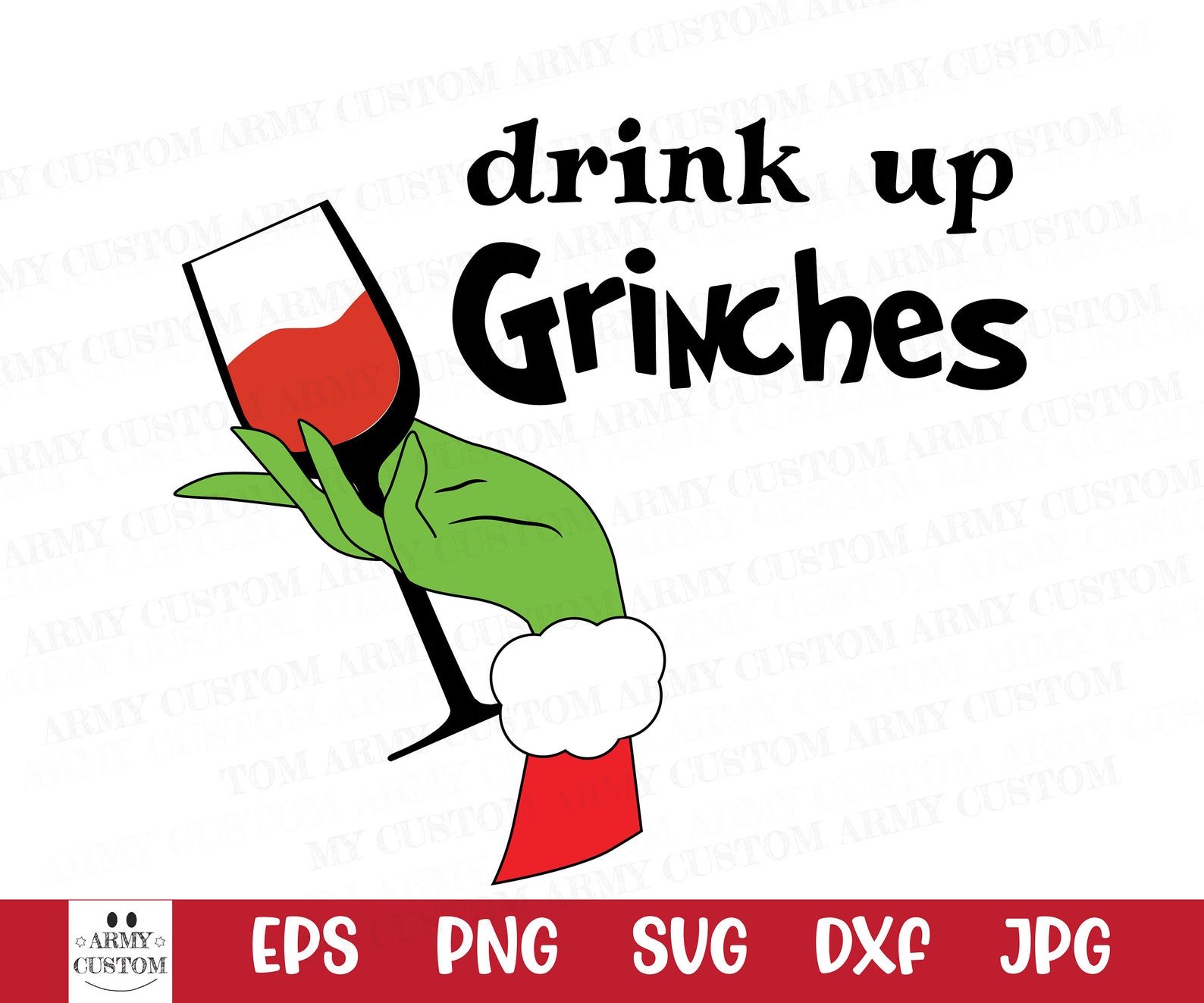 Drink up Grinches SVG Grinch svg Christmas svg Merry | Etsy