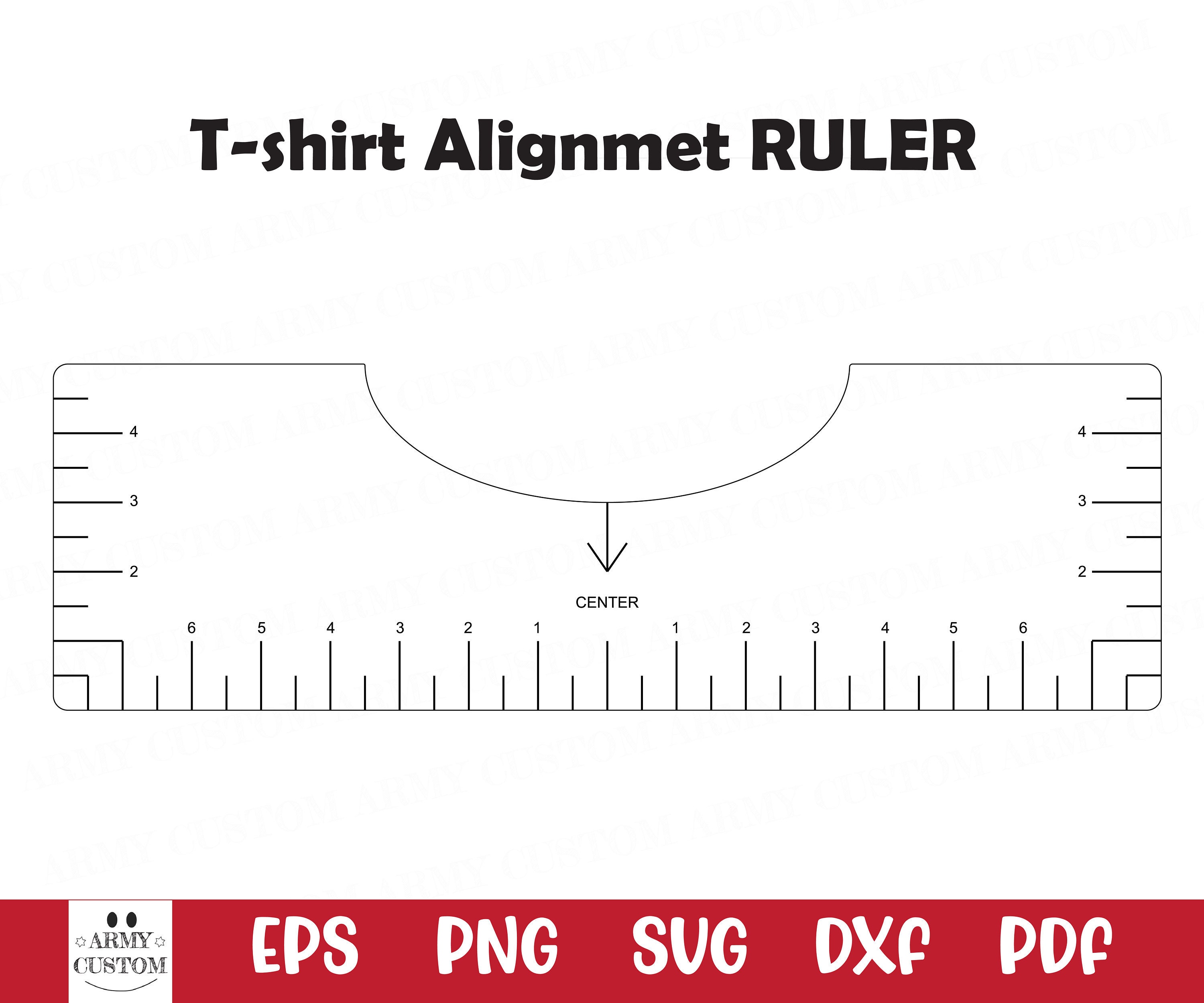 Download Tshirt Ruler Svg T Shirt Alignment Tool Svg Shirt Placement Etsy