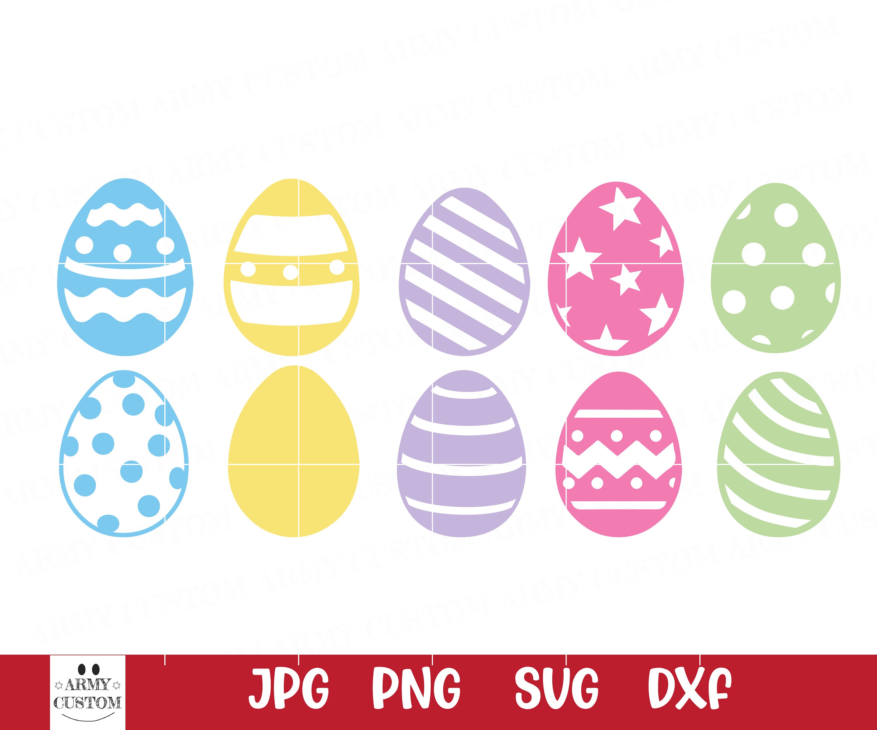 Easter Eggs svg digital Download | Etsy