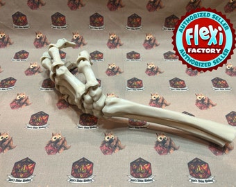 Flexi Skelton hand 3D Printed / Halloween decor/