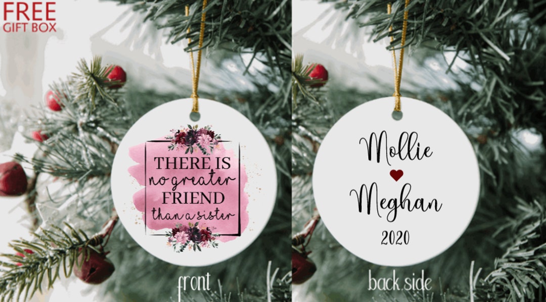 Sister Ornament Sister Christmas Gift Personalized Sister Etsy