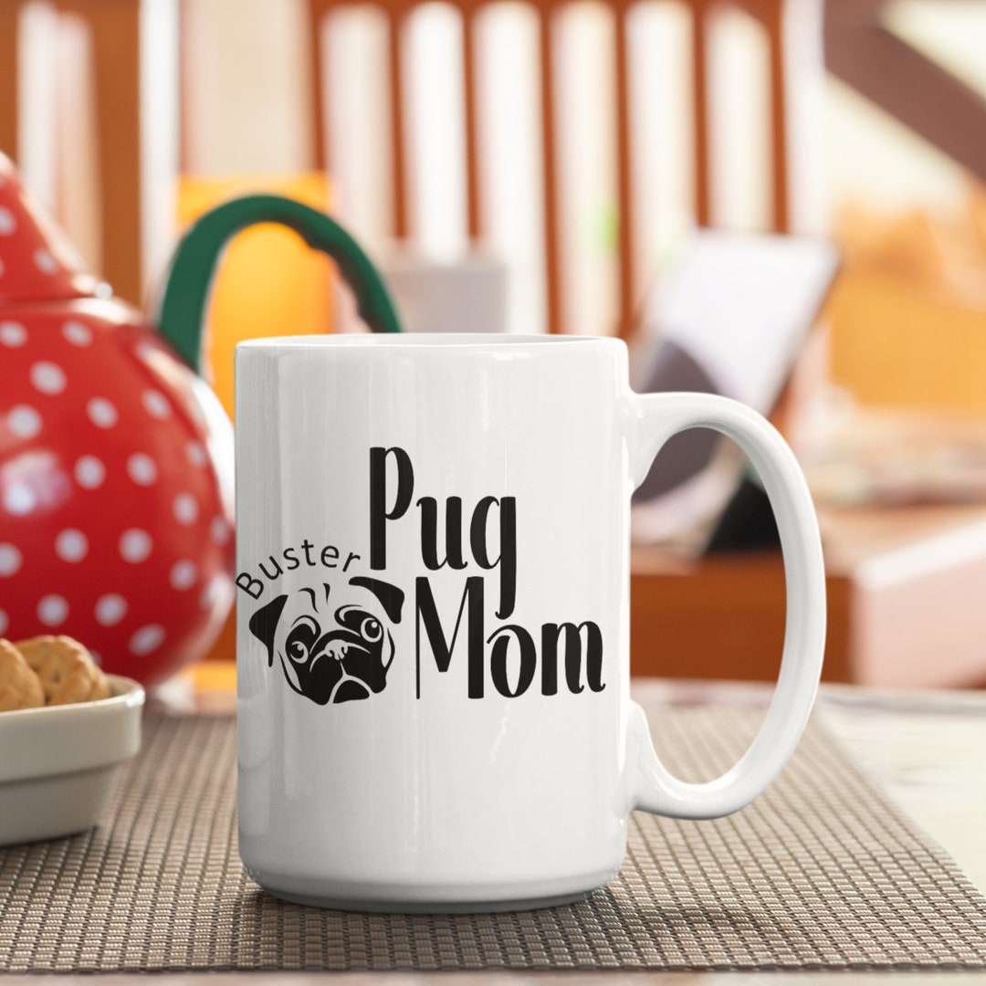 Pug Related Gfts, Pug Mom, Pug Dad, Pug Lover Pug Gfts For Women Men, Pug Mug Coffee Cup Pug...