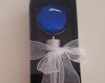 Wine Stopper- Glass Decorative Gift with Decorated Box