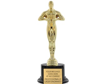 Modern Victory Trophy, Achievement Award, Personalized Free with Your Message