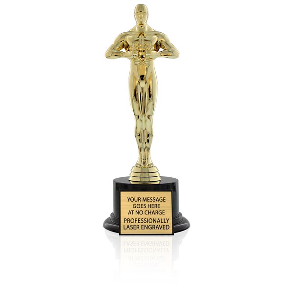 Modern Victory Trophy, Achievement Award, Personalized Free with Your Message