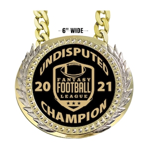 Fantasy Football Turnover Chain, Presidential Champ Chain, Personalizable, Champions, FFL, Sales, Fantasy sports, 1.9 lbs. Solid Metal.