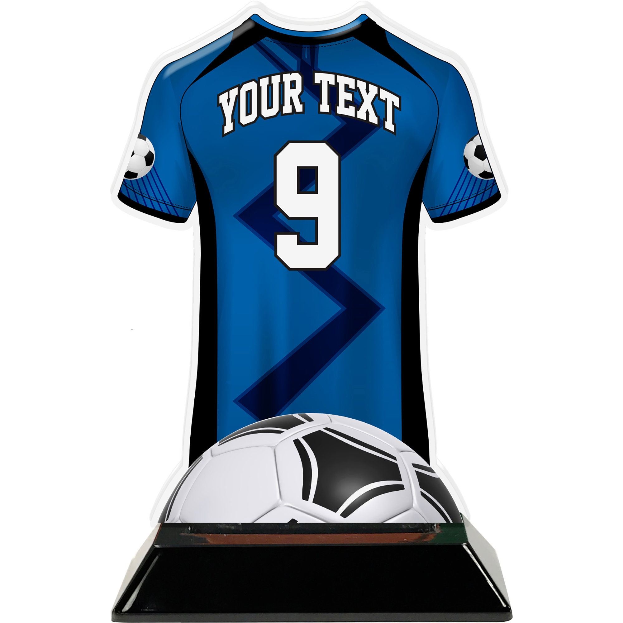Personalized Soccer Sport Jersey Acrylic Trophies Packs of 2 Etsy