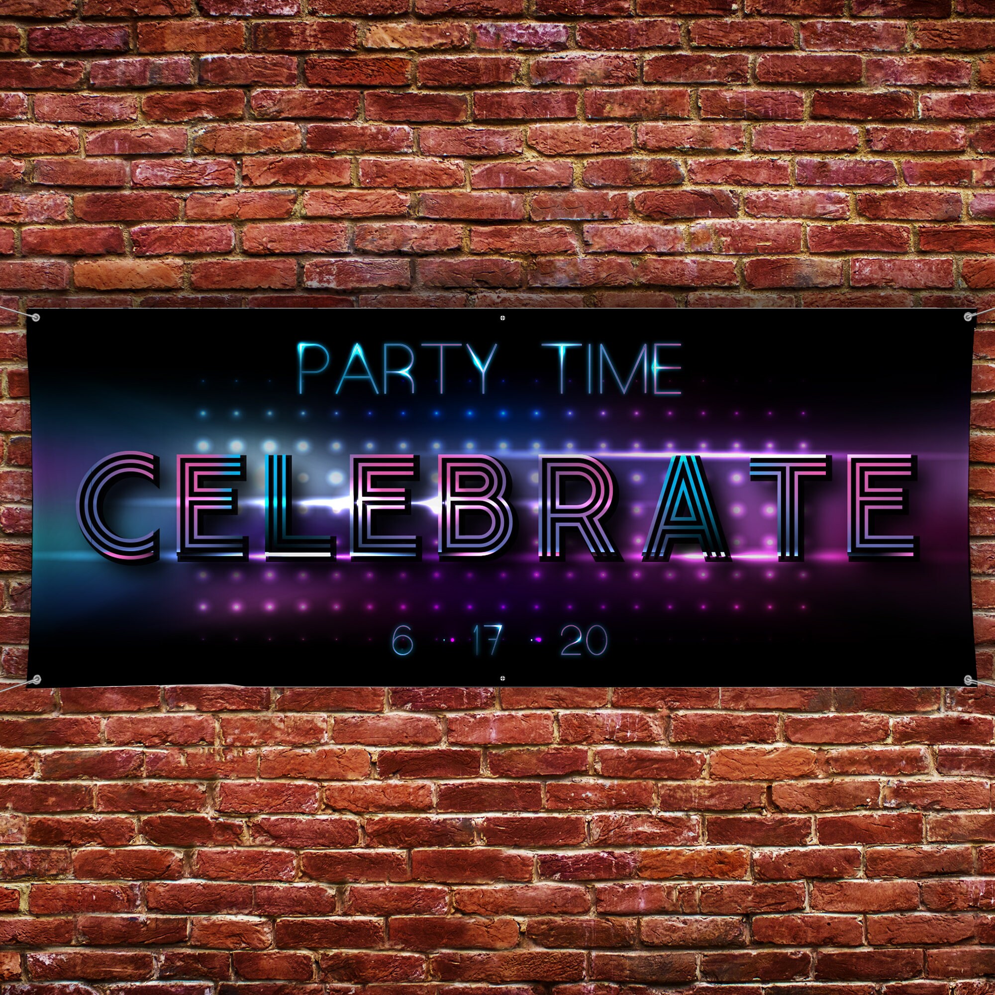 CUSTOM CELEBRATION BANNER - Birthday - Anniversary - Party - 13 Oz ...