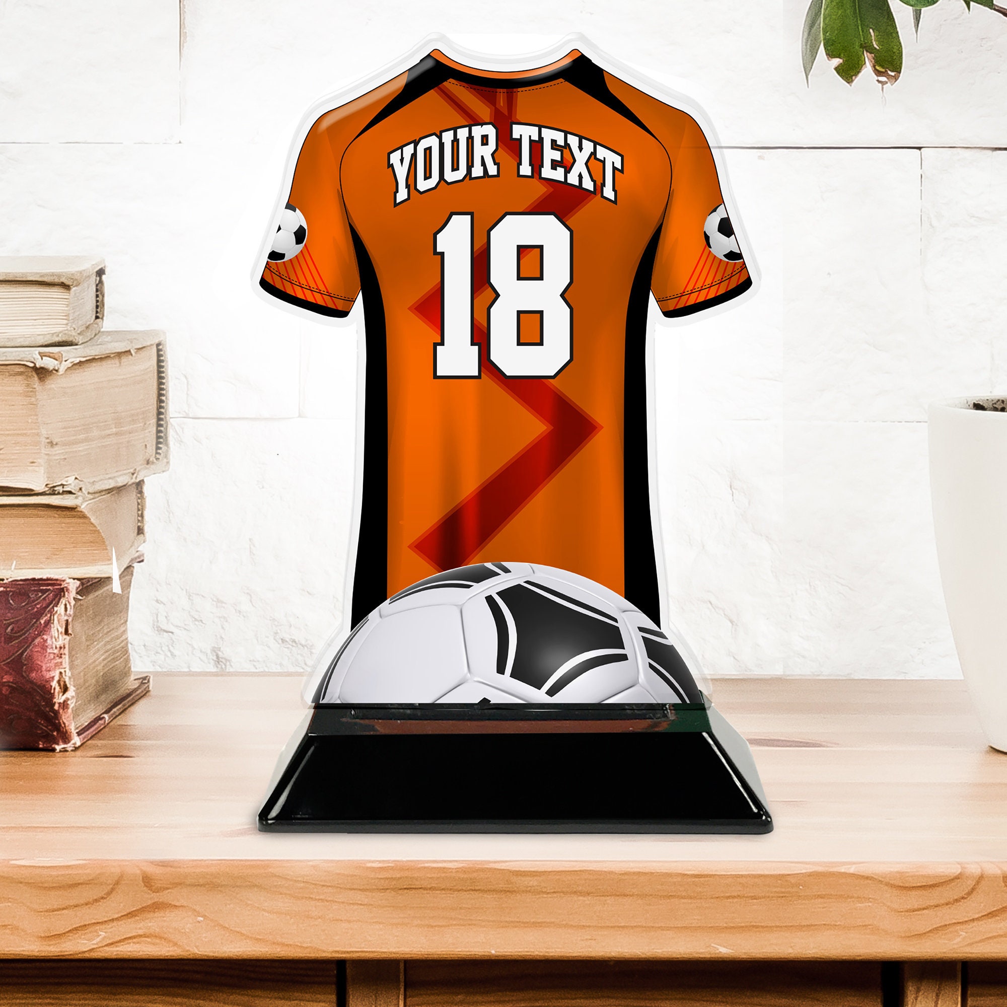 Personalized Soccer Sport Jersey Acrylic Trophies Packs of 2 Etsy