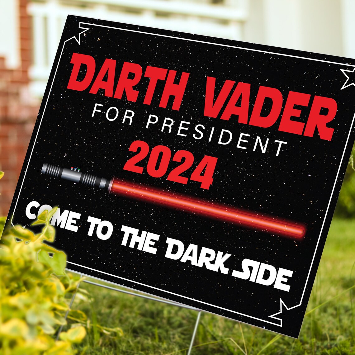 Darth Vader for President 2024 24 X 18 Political Lawn Sign - Etsy
