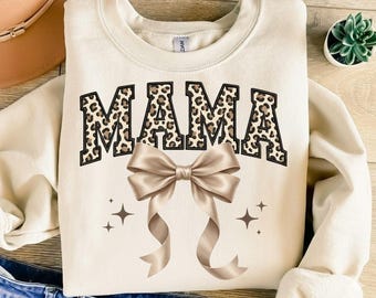 Retro Mama Leopard Krokette T-Shirt PNG Design, Muttertag Sublimation, sofortiger digitaler Download