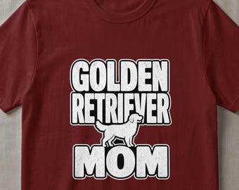 Golden Retriever Mom Digital File, Distressed Dog Mom SVG PNG, Golden Retriever Lover Gift for Her, Pet Owner Present