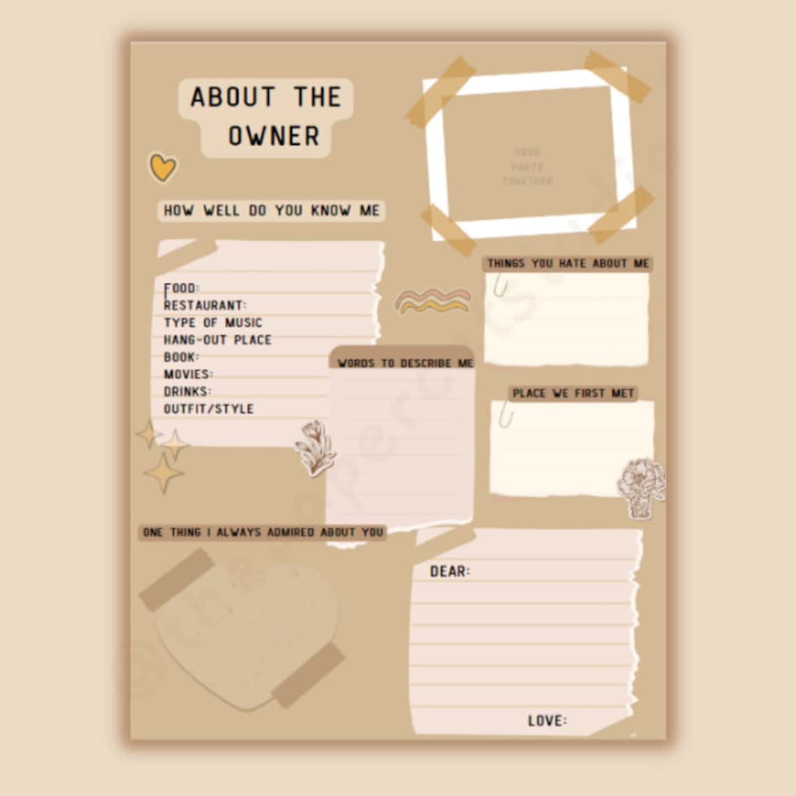Cute Slam Book Templates Vintage Theme Printable Slam Book Slam Book cute-slam-book-templates-vintage-theme-printable-slam-book-slam-book