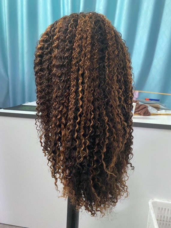 Lace front jerry curl wig cheap