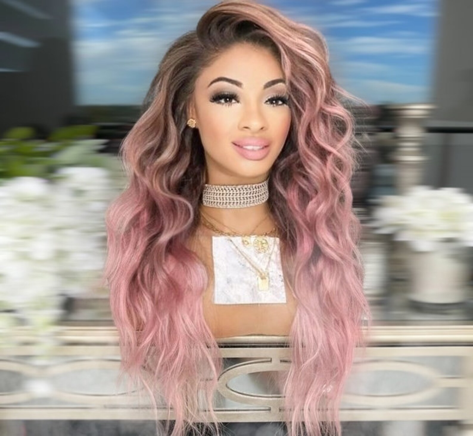 Gold Rosepink Light Brown Lace Front Wig. Rose Love Inspired. Etsy