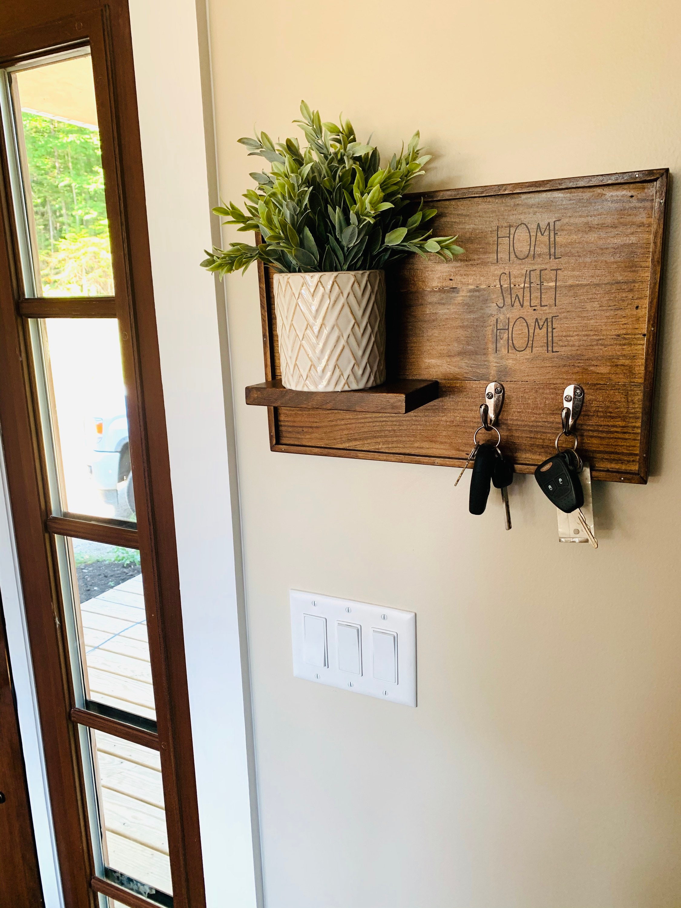 Wall Mount Key Chain Holder - Etsy