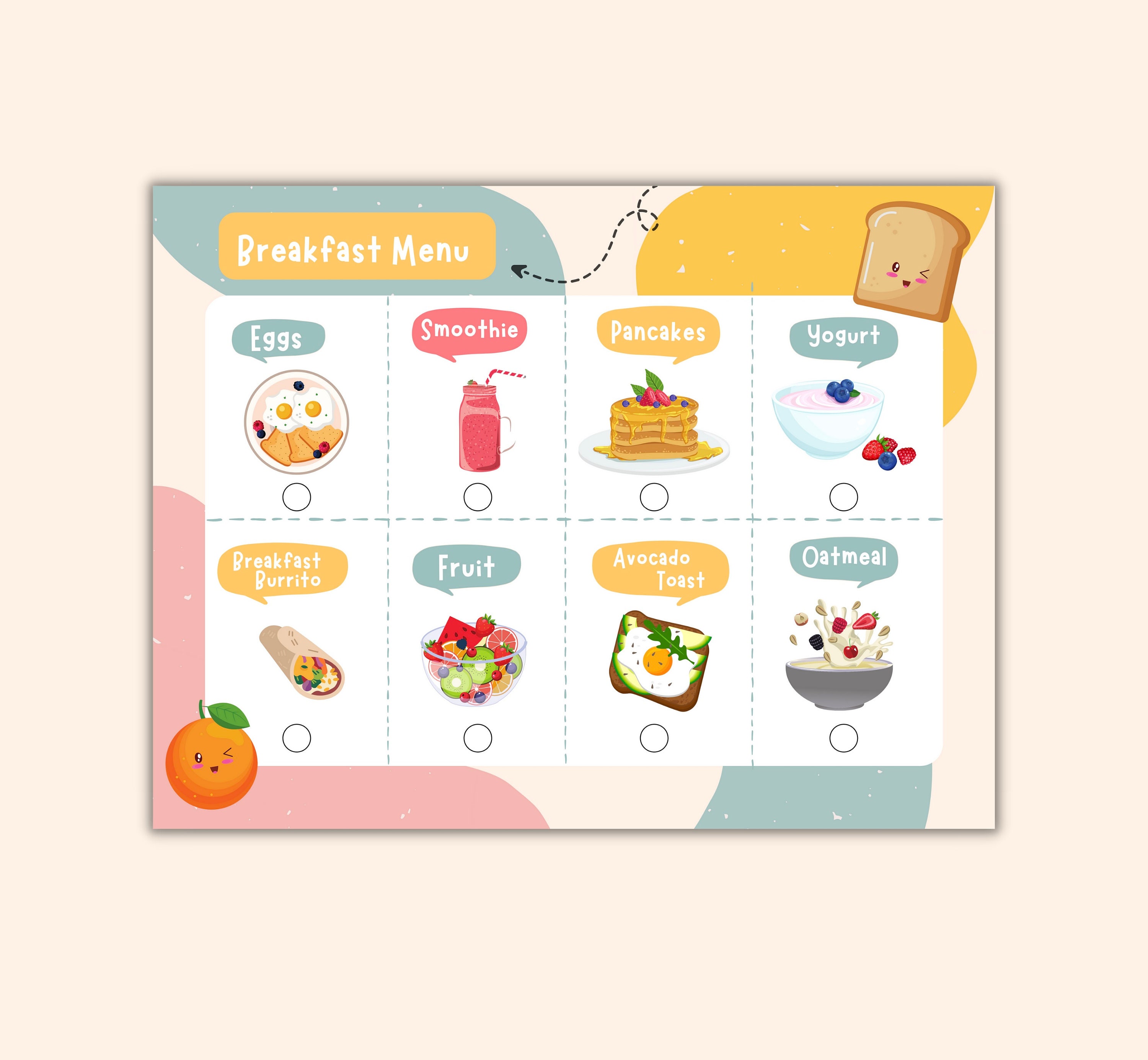 Toddler Kids Breakfast Menu Etsy toddler-kids-breakfast-menu-etsy