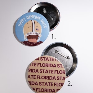 FLORIDA STATE game day buttons 3&quot;