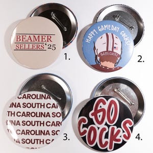 SOUTH CAROLINA game day buttons 3&quot;