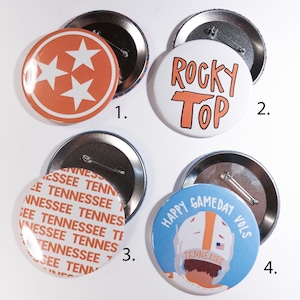 TENNESSEE game day buttons 3&quot;