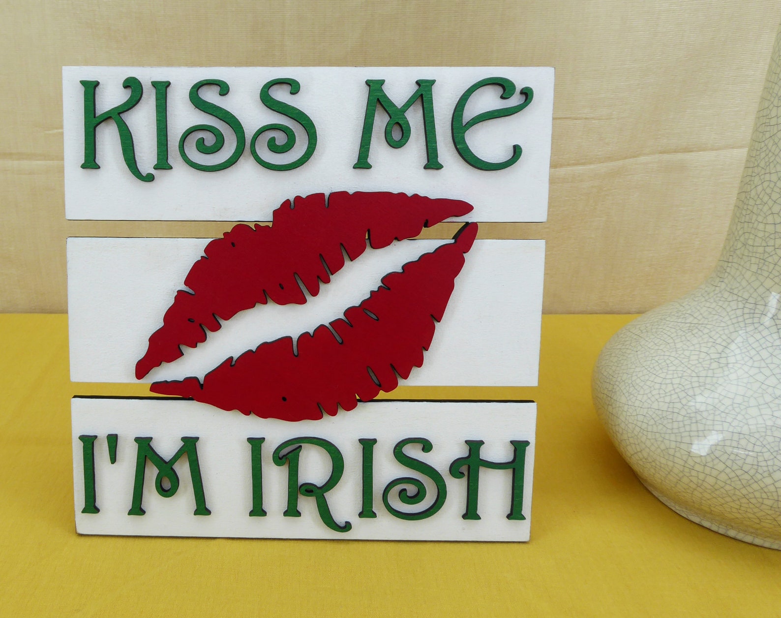 Kiss Me I'm Irish Signs Svg Ai PDF Laser Cut Files INSTANT DOWNLOAD - Etsy