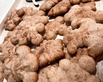 Cinnamon Pumpkin Spice Spritz Cookies Fall Autumn Season Cookies