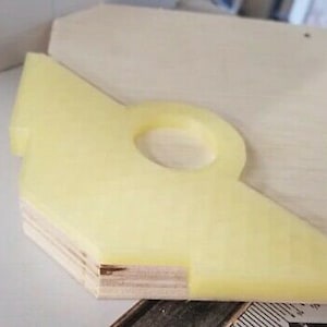 Corner Template Router Table Corner Jig Radius Chamfer Profile for Woodworking
