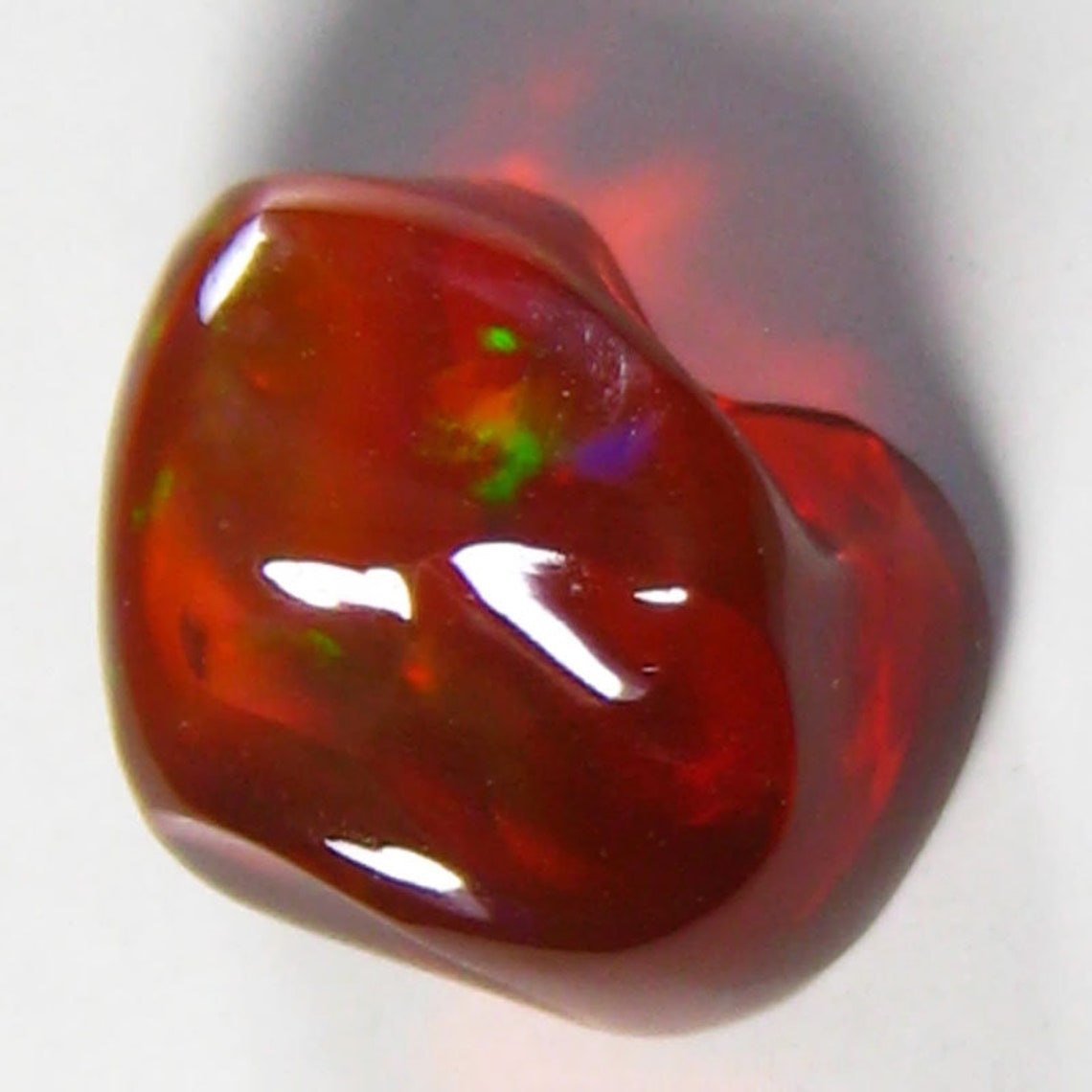 Tremendous 2.38 Carat Red Color Natural Mexican Fire Opal