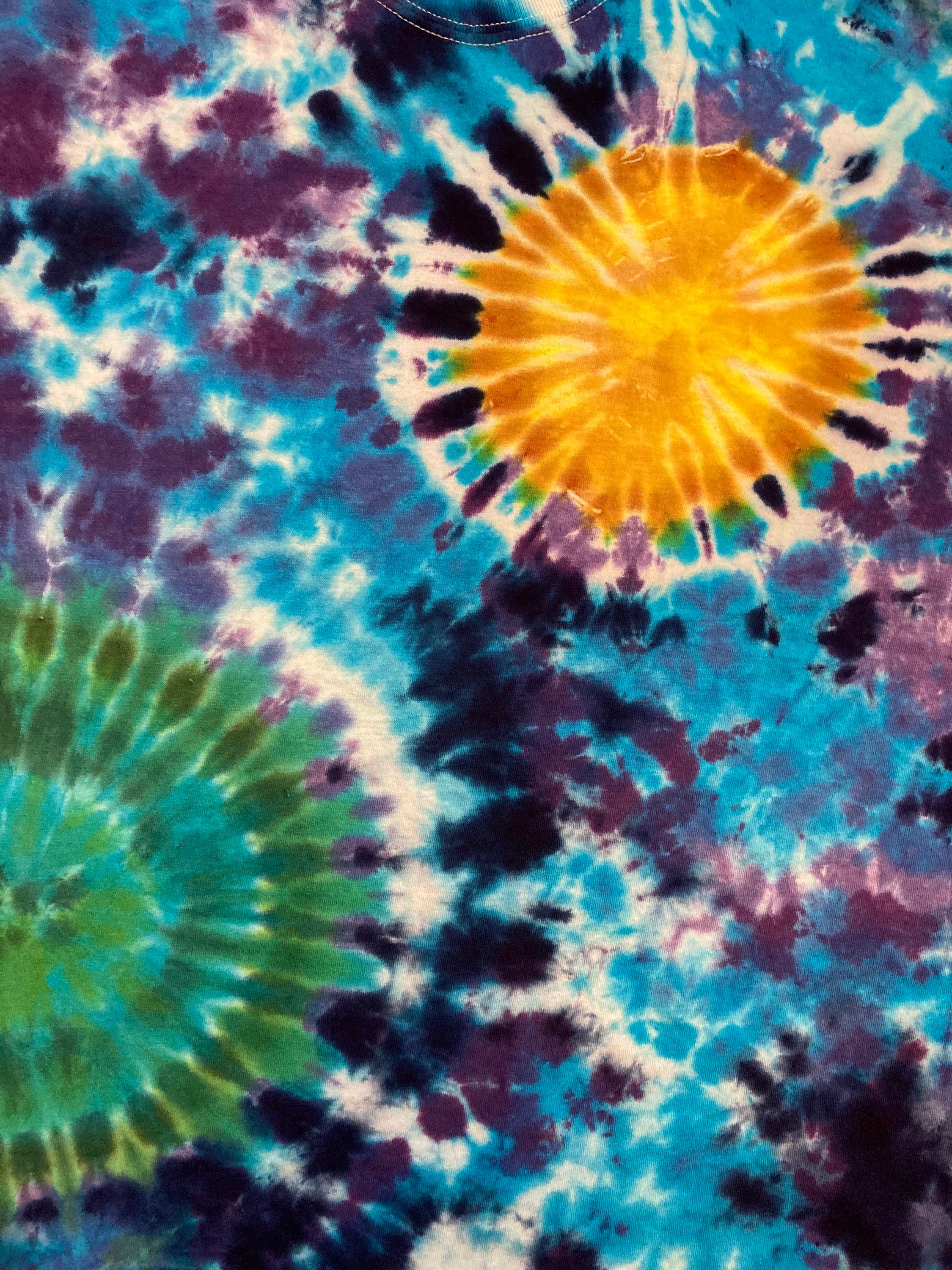 bullseye tie dye shirt