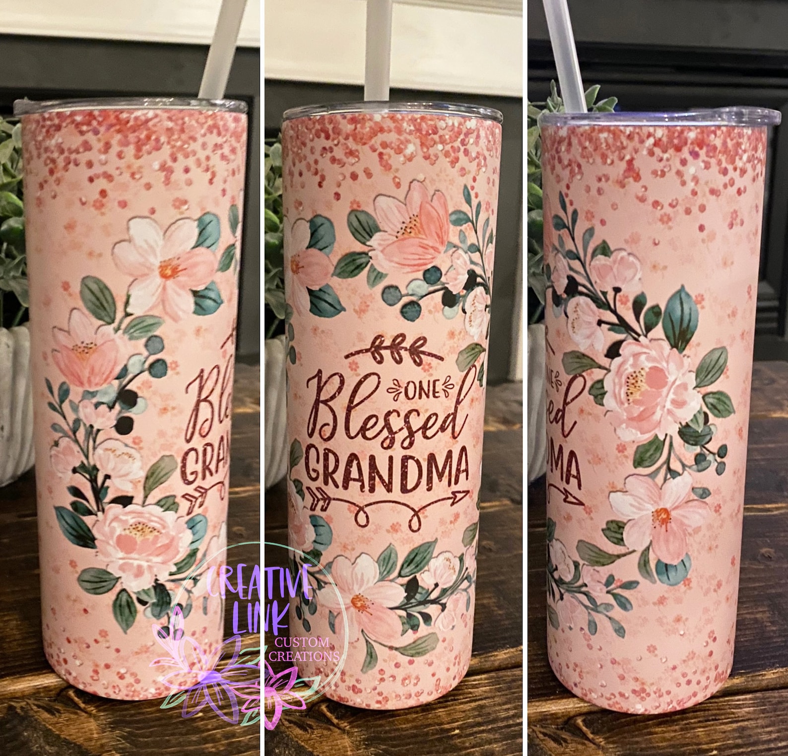 One Blessed Grandma Tumbler/ Skinny Tumbler/ Grandma Tumbler/ Etsy