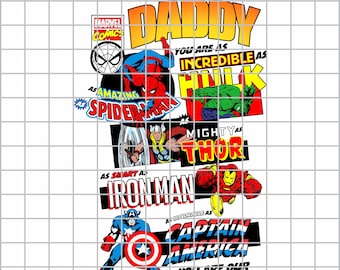 Marvel Dad Svg Etsy