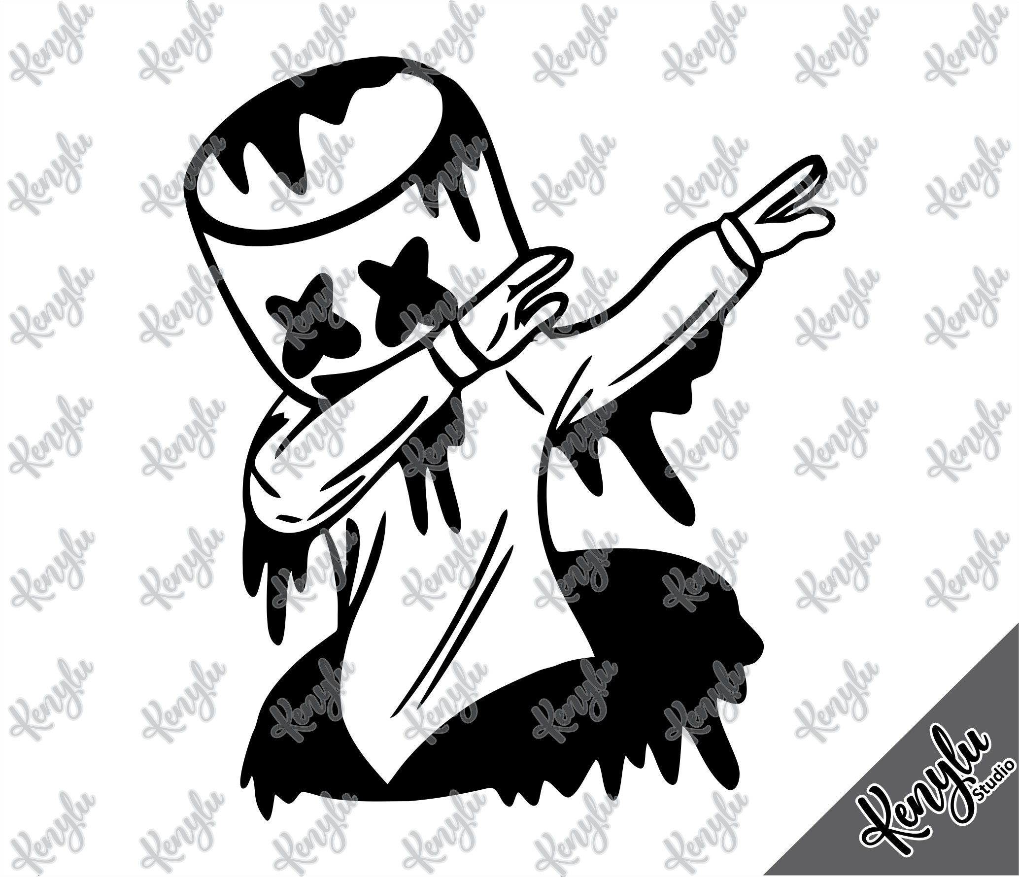 Marshmello svg. Marshmello Logo svg. Marshmello Dj. Instant Etsy México