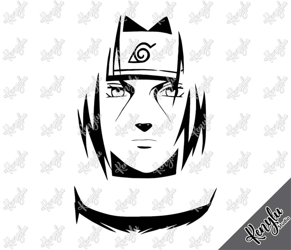 Itachi svg. Naruto Svg. Instant download Svg Dxf Eps Pdf Ai Etsy