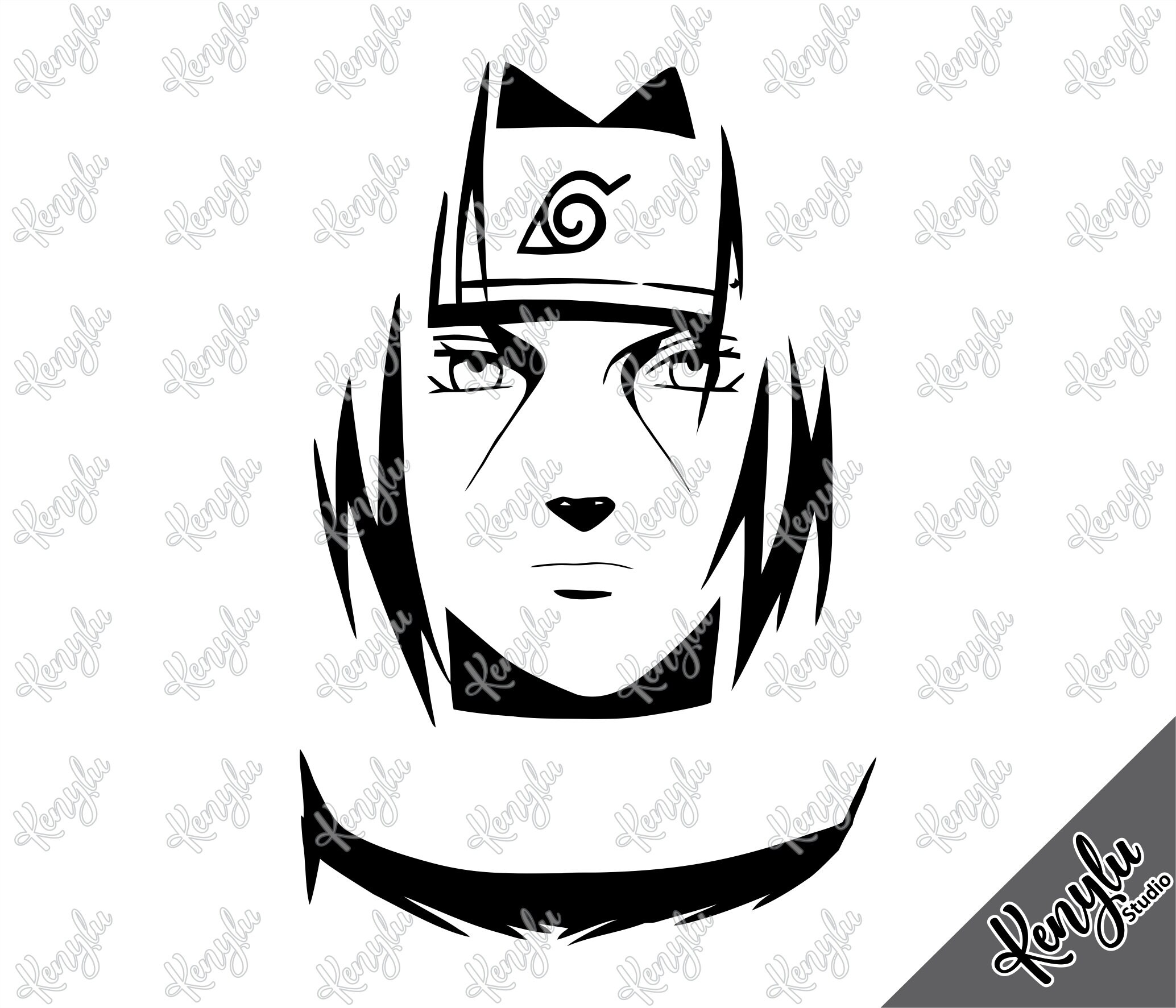 Itachi svg. Naruto Svg. Instant download Svg Dxf Eps Pdf Ai