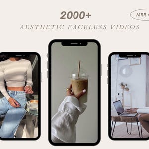 2000 Faceless Videos for Marketing,Aesthetic Instagram Reels,Digital Marketing Content, Done-for-You MRR, PLR, Faceless reel videos.