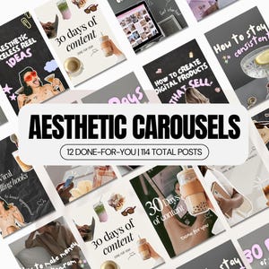 Instagram Karussell Vorlagen: Social Media Marketing (Canva Bearbeitbar) (Digitaler Download)
