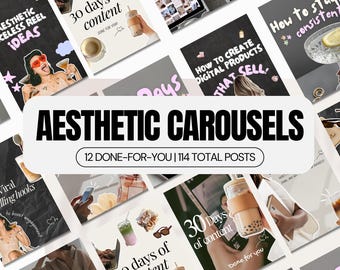 Instagram-carrouselsjablonen: socialmediamarketing (bewerkbaar in canva) (digitale download)
